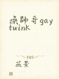 操帅哥gay twink