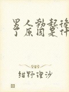 男人勃起后又软了原因是什么