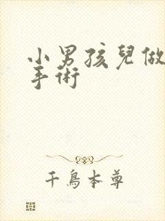 小男孩儿做包皮手术