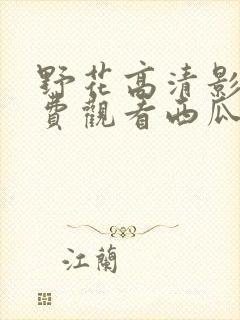 野花高清影视免费观看西瓜