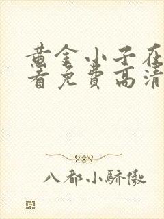 黄金小子在线观看免费高清