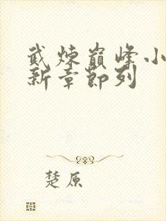 武炼巅峰小说最新章节列