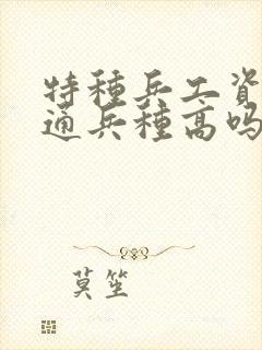 特种兵工资比普通兵种高吗封面