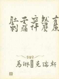 肚子突然有一阵刺痛什么原因