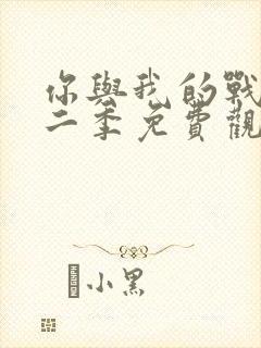 你与我的战场第二季免费观看