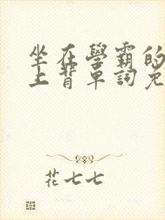 坐在学霸的棍子上背单词免费视频