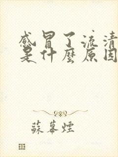 感冒了流清鼻涕是什么原因