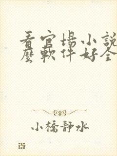 看官场小说用什么软件好全本免费的