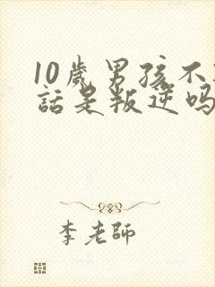 10岁男孩不听话是叛逆吗封面