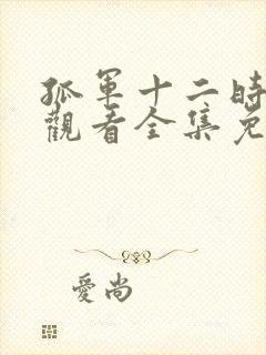 孤军十二时在线观看全集免费播放