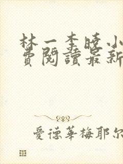 林一李晓小说免费阅读最新章节列表