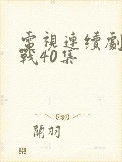 电视连续剧地道战40集