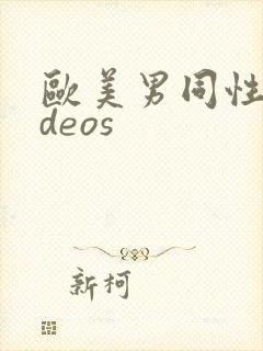 欧美男同性videos