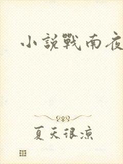 小说战南夜司恋