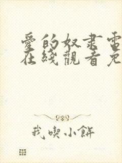 爱的奴隶电视剧在线观看免费版全集高清