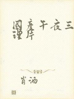 国产午夜三级伦理片