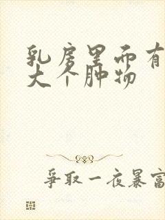 乳房里面有鸡蛋大个肿物封面