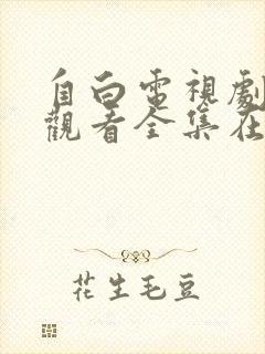 自白电视剧免费观看全集在线播放高清