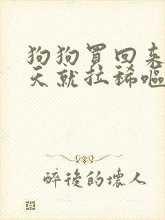 狗狗买回来第二天就拉稀呕吐怎么办