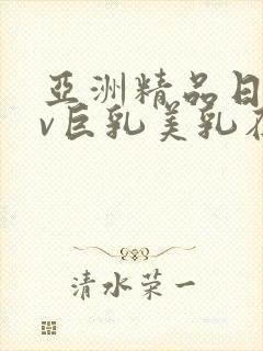 亚洲精品日韩av巨乳美乳在线