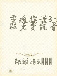 灵魂摆渡3完整版免费观看封面