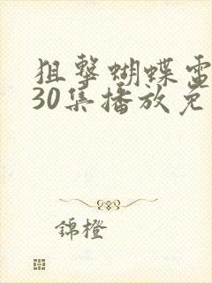 狙击蝴蝶电视剧30集播放免费观看