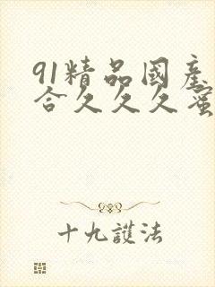 91精品国产综合久久久蜜臀99