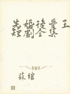 先婚后爱王沐凯短剧全集封面