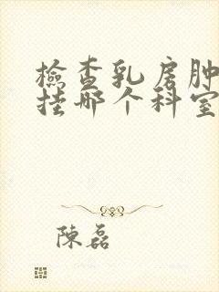 检查乳房肿块应挂哪个科室