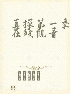 真探第一季全集在线观看封面