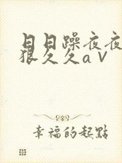 日日躁夜夜躁狠狠久久a∨