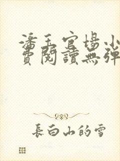 潘玉官场小说免费阅读无弹窗