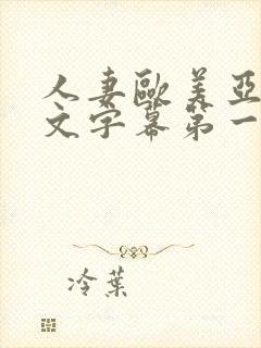 人妻欧美亚洲中文字幕第一