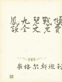 凤九儿战倾城小说全文免费阅读