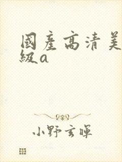 国产高清美女一级a