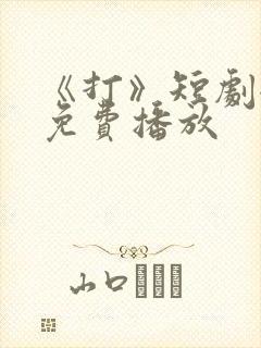 《打》短剧全集免费播放封面