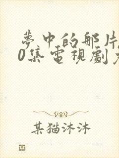 梦中的那片海40集电视剧免费观看封面