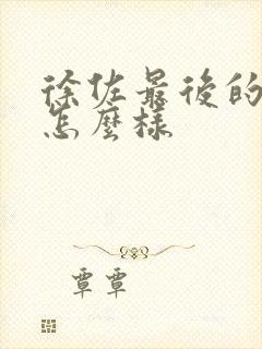 徐佐最后的结局怎么样封面