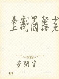 泰剧黑帮少爷爱上我国语免费观看全集