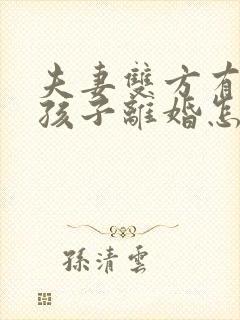 夫妻双方有两个孩子离婚怎么判