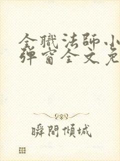 全职法师小说无弹窗全文免费阅读