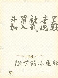 斗罗被唐昊抛弃加入武魂殿的小说