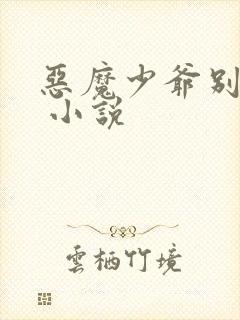恶魔少爷别惹我 小说