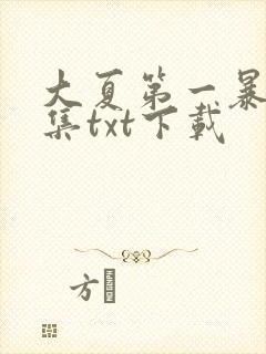 大夏第一暴君全集txt下载