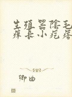 生殖器阴毛处瘙痒长小疙瘩怎么回事