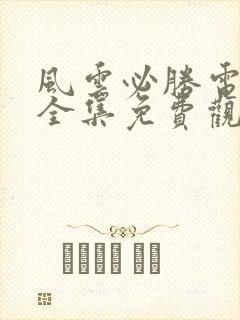 风云必胜电视剧全集免费观看