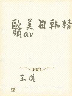 欧美日韩精品视频av