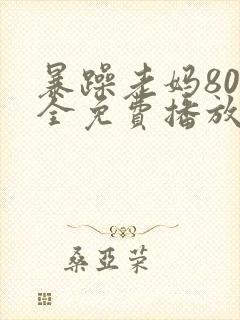 暴躁老妈80集全免费播放电视剧