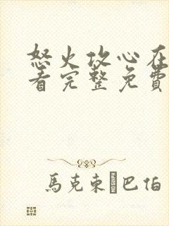 怒火攻心在线观看完整免费观看封面