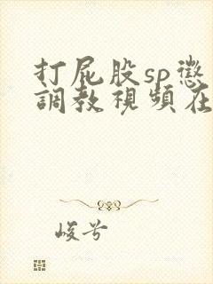 打屁股sp惩罚调教视频在线观看